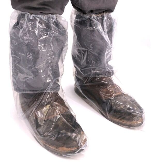 clear boot covers, 3 mil